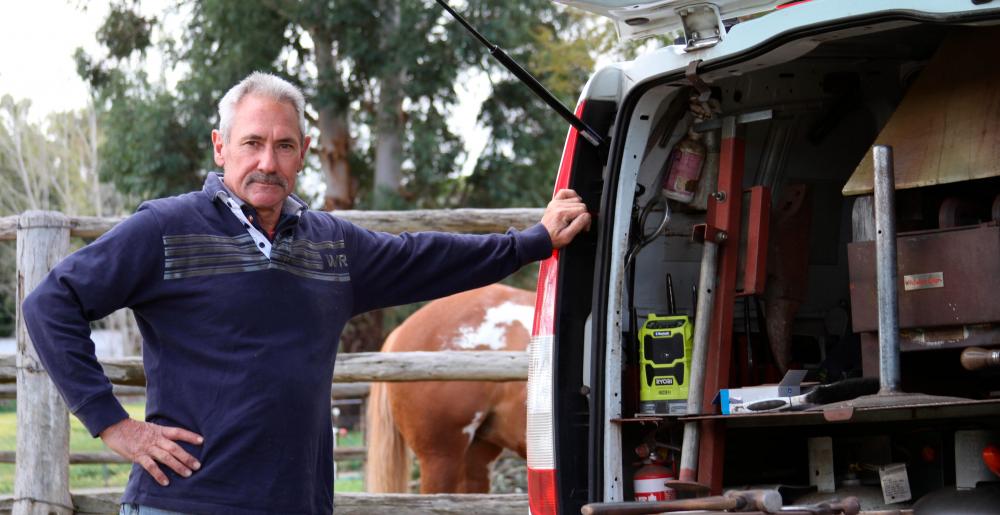 The Australian farrier Phillip Smailes