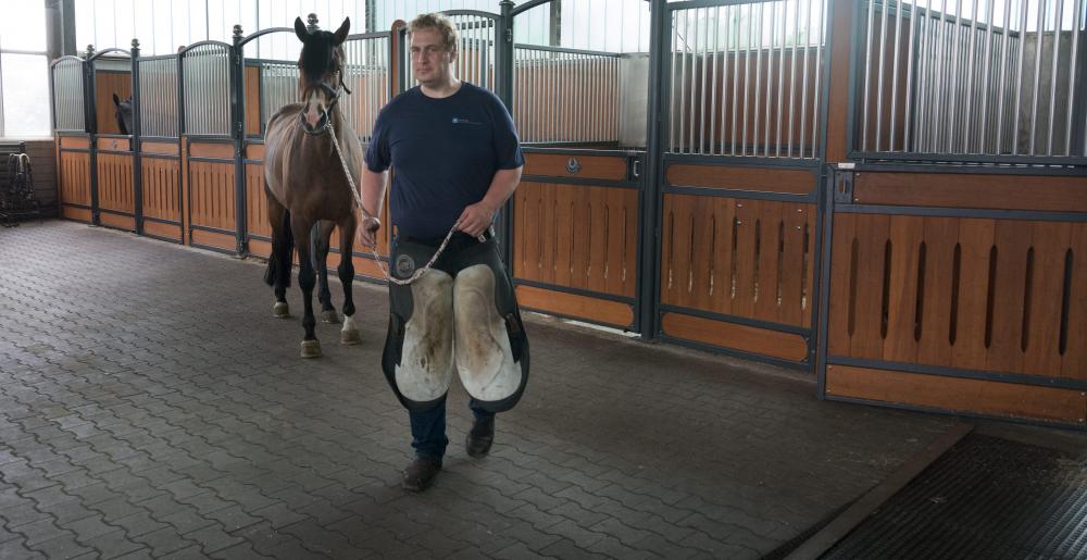 The stables at Christoph Schweppe's farriery