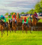 A painting of a Point-to-point race