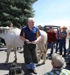 A horseshoeing clinic of Grant Moon for St. Croix Forge