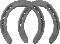 St. Croix Surefit horseshoes, front and hind, bottom view