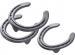 St. Croix Eventer Plus Steel horseshoes, front toe clip and side clips, hind side clips, bottom side view