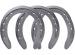 St. Croix Forge Eventer Steel horseshoes, bottom side view