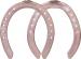 St. Croix Rapid Hard Metal horseshoes, front and hind,hoof side view