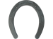 St. Croix Rim V-crease horseshoe, hoof side view