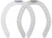 St. Croix Ultra Lite Aluminium horseshoes, front and hind, hoof side view